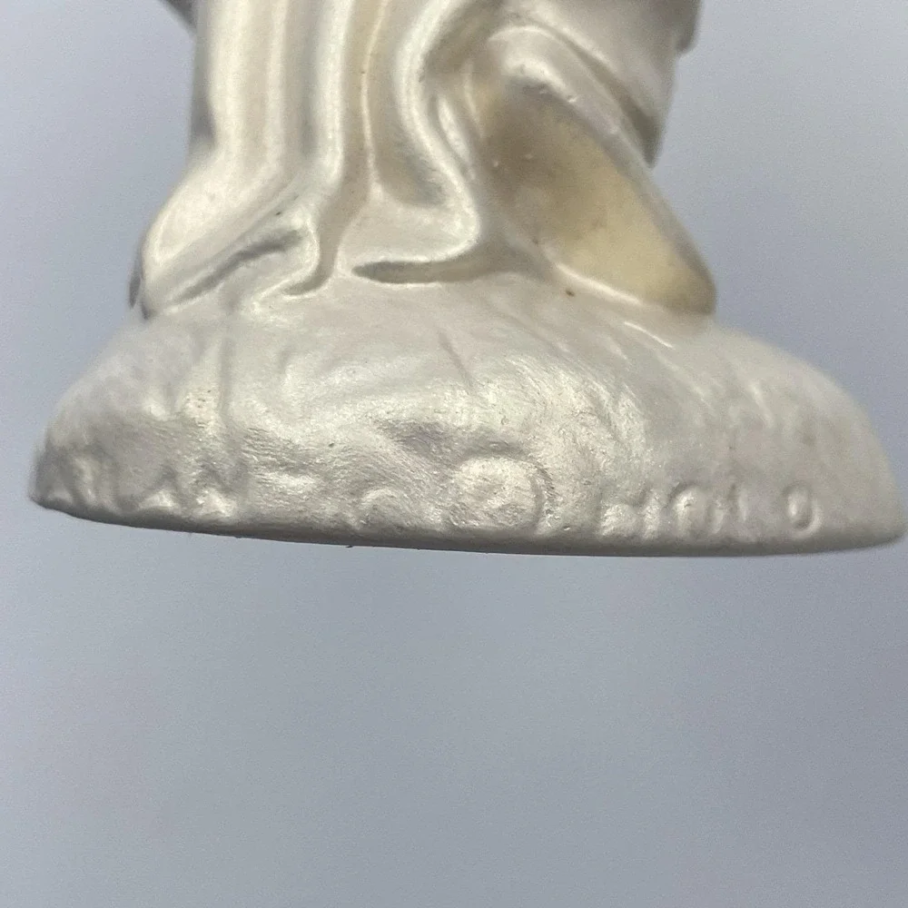 Vintage 1960s–70s Atlantic‎ Mold Nativity Set Shepherd Wise Man Baby Jesus 8